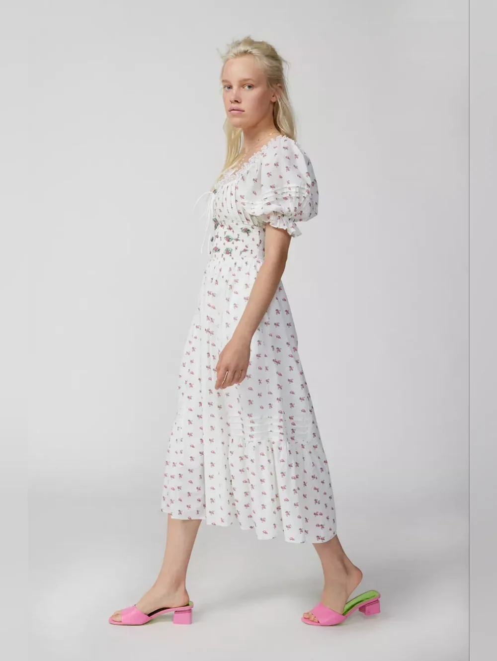 For Love & Lemons | Guisti Floral Midi Dress - Picture 5 of 12